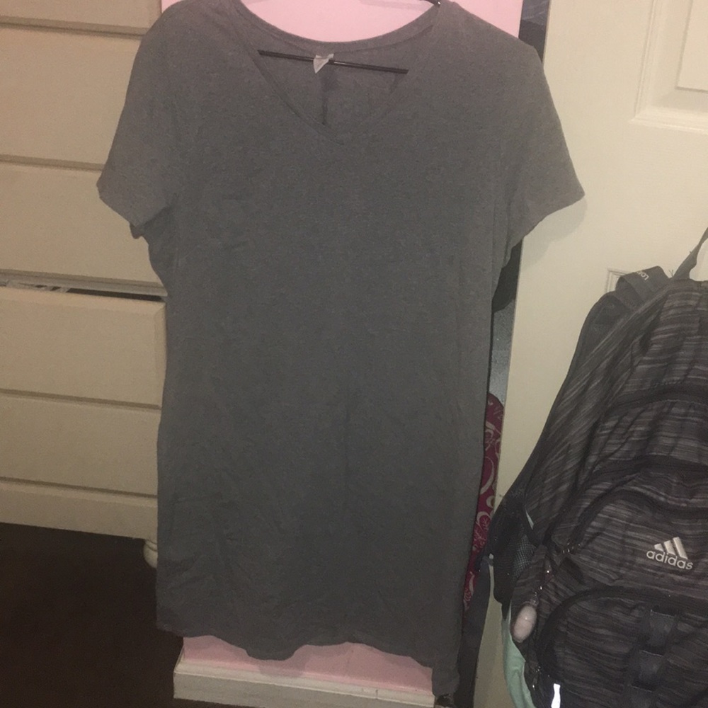 plain gray t-shirt dress